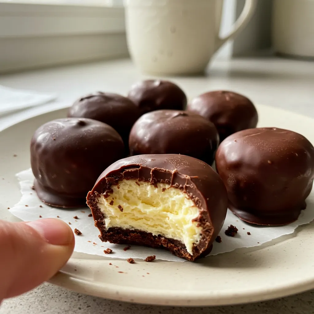 Chocolate Cheesecake Bites with a Rich, Creamy Center: Decadent Mini Dessert Perfection - tertiary view